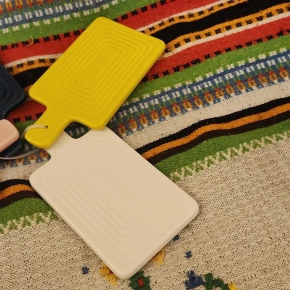 Floor 9 Ceramic Decorative Trivet Kitchen Decor Mini Cutting Boards (set of 4) - Picture 4 of 5